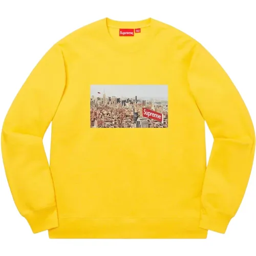 Limited Edition City Aerial Crewneck Sweatshirt , male, Sizes: L, M - Supreme - Modalova