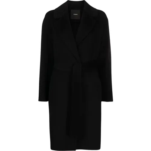 Single-Breasted Coats , female, Sizes: S, M - pinko - Modalova