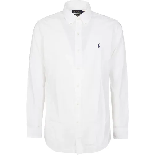 Weißes Langarm-Sportshirt , Herren, Größe: XL - Polo Ralph Lauren - Modalova
