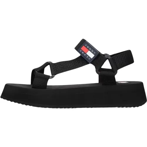 Eva Plateau Sandalen , Damen, Größe: 37 EU - Tommy Jeans - Modalova