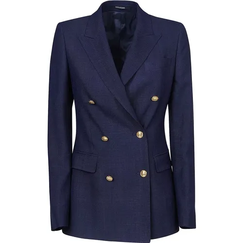 Formal Double-Breasted Blazer , female, Sizes: XS - Tagliatore - Modalova