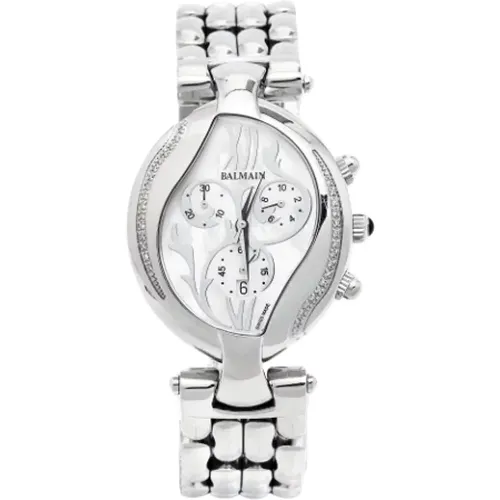 Pre-owned Stainless Steel watches , female, Sizes: ONE SIZE - Balmain Pre-owned - Modalova