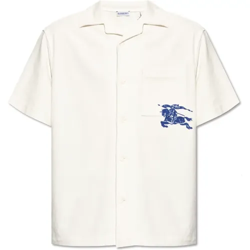 Shirt mit Logo , Herren, Größe: L - Burberry - Modalova
