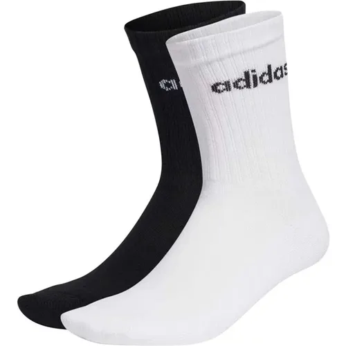 Lineare Crew Cushioned Pack 2 Socken , unisex, Größe: M - Adidas - Modalova