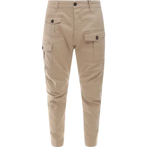 Cargo Baumwollhose Aw23 , Herren, Größe: M - Dsquared2 - Modalova