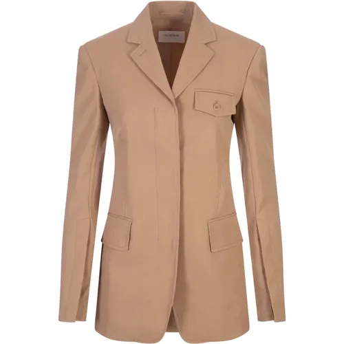 Enrico Blazer Cotton Viscose , female, Sizes: 2XS - SPORTMAX - Modalova