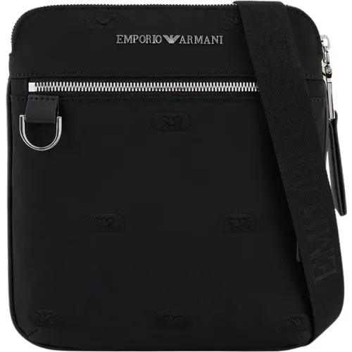 Messenger Bag in , male, Sizes: ONE SIZE - Emporio Armani - Modalova