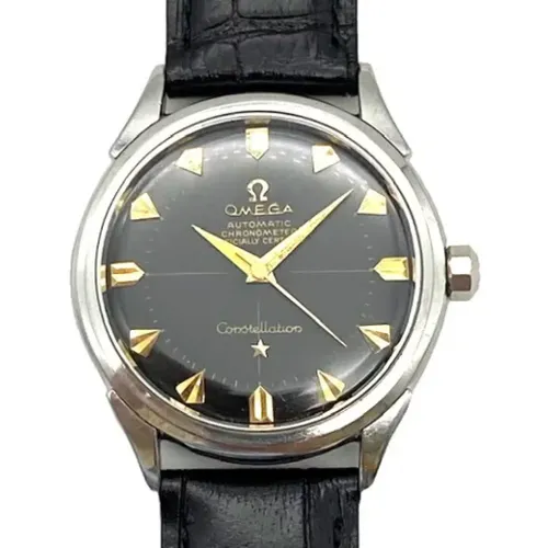 Pre-owned Leather watches , female, Sizes: ONE SIZE - Omega Vintage - Modalova