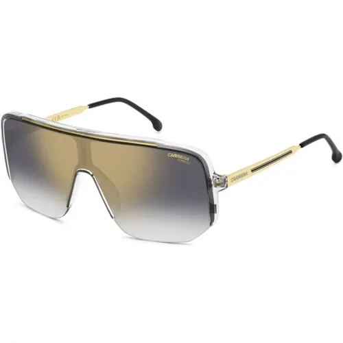 Graue Kristallsonnenbrille mit goldenem Spiegel - Carrera - Modalova