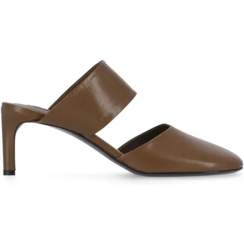 Leather Square Toe Heel Sandal , female, Sizes: 3 UK - Jil Sander - Modalova
