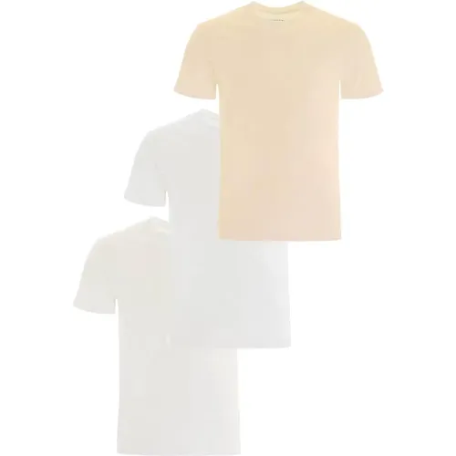 Organische Baumwoll Tri-Pack T-Shirt , Herren, Größe: M - Maison Margiela - Modalova