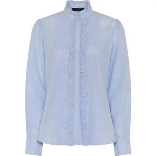 Feminine Shirt with Ruffle Details , female, Sizes: XL, 2XL, M - Bruuns Bazaar - Modalova