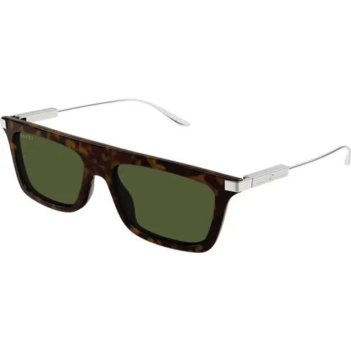 Timeless Rectangular Sunglasses Gg1437S 002 , male, Sizes: 55 MM - Gucci - Modalova