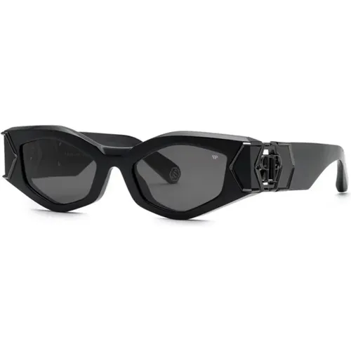 Square Sunglasses Glossy Style , unisex, Sizes: 52 MM - Philipp Plein - Modalova