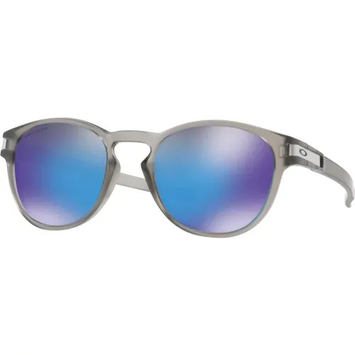 Matte Grey Ink Sunglasses with Prizm Sapphire , male, Sizes: 53 MM - Oakley - Modalova