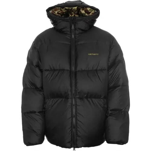 Winterjacke mit Kapuze und Kordelzug , Herren, Größe: M - Carhartt WIP - Modalova