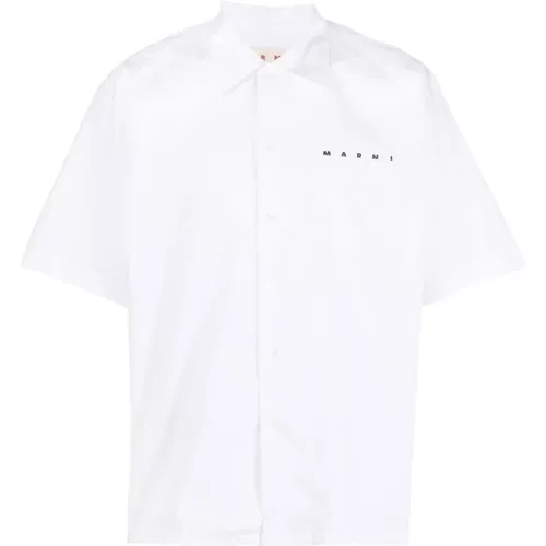 Short Sleeve Shirts , male, Sizes: L, XL, S, M - Marni - Modalova