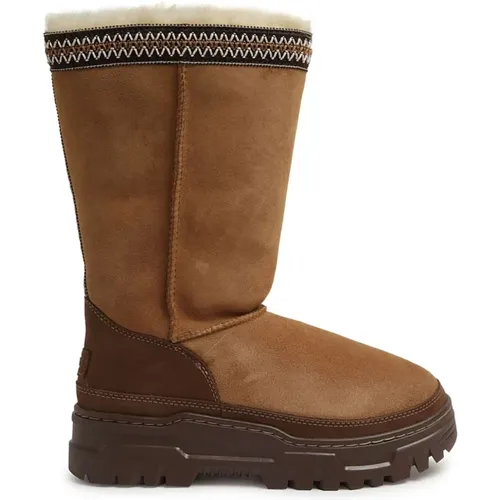 Braune Damen Stiefeletten , Damen, Größe: 42 EU - Ugg - Modalova