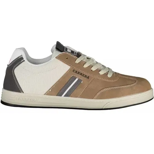 Braune Sneakers mit Kontrastierenden Details , Herren, Größe: 44 EU - Carrera - Modalova