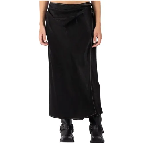 Schwarzer Stylischer Rock Af0423 , Damen, Größe: XL - Acne Studios - Modalova