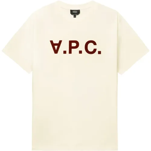 Logo Flocked VPC T-Shirt , Damen, Größe: S - A.P.C. - Modalova