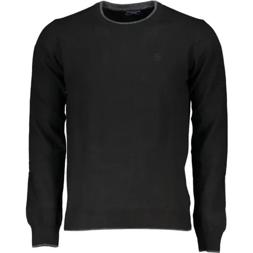 Eleganter Kontrastbestickter Pullover , Herren, Größe: L - North Sails - Modalova