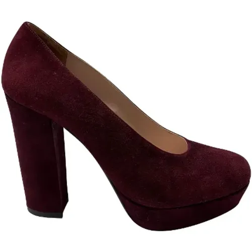 Pre-owned Leather heels , female, Sizes: 4 UK - Miu Miu Pre-owned - Modalova