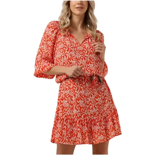 Orange Mini Kleid Tatum , Damen, Größe: L - Moliin - Modalova
