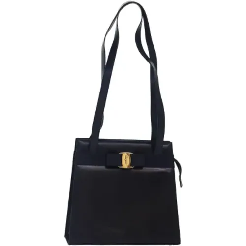 Pre-owned Leather shoulder-bags , female, Sizes: ONE SIZE - Salvatore Ferragamo Pre-owned - Modalova