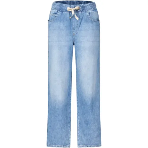 Crop Flared Jeans with Rhinestone Details , female, Sizes: W29, W31, W28 - Liu Jo - Modalova