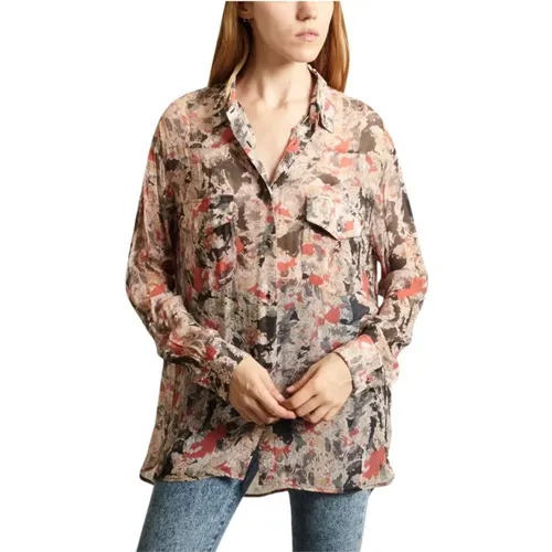 Blumenmuster Langarmshirt , Damen, Größe: XS - IRO - Modalova