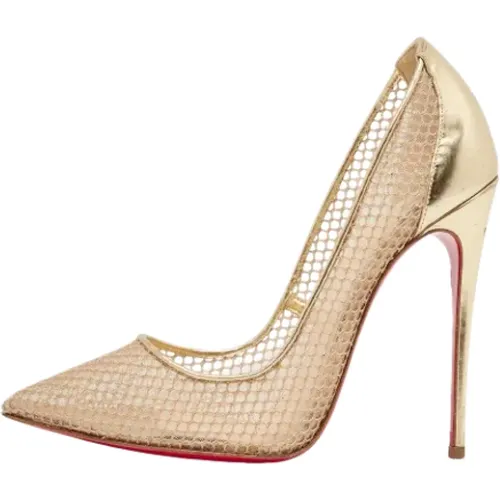 Pre-owned Leather heels , female, Sizes: 4 1/2 UK - Christian Louboutin Pre-owned - Modalova