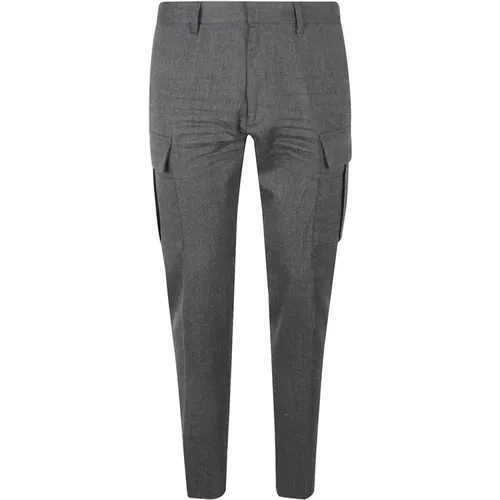 Grey Flannel Cigarette Fit Pant , male, Sizes: L - Dsquared2 - Modalova