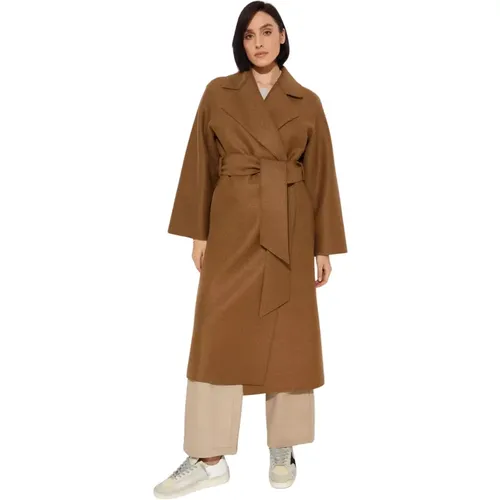 Wool Coat with Belt , female, Sizes: XS, S, M, 2XS - Harris Wharf London - Modalova