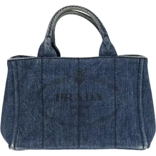 Pre-owned Denim prada-bags , female, Sizes: ONE SIZE - Prada Vintage - Modalova