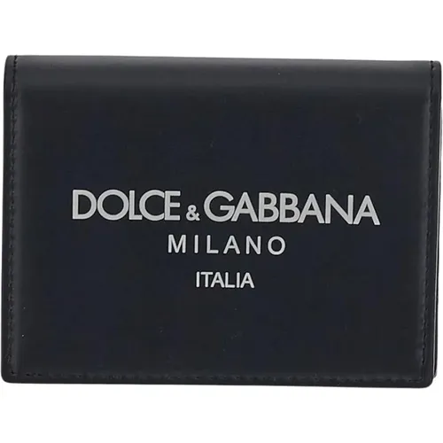 Leder Logo Geldbörse - Dolce & Gabbana - Modalova