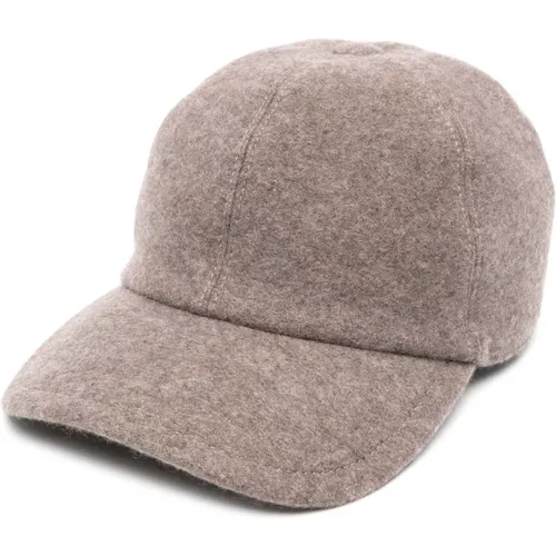 Beige Baseball Panno Hat Fedeli - Fedeli - Modalova