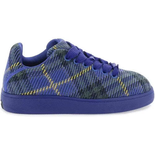 Check Pattern Sneakers with Unique Details , male, Sizes: 7 UK, 6 UK - Burberry - Modalova