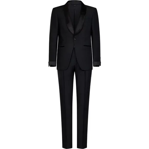 Mohair Wool Tuxedo Suit , male, Sizes: M - Tom Ford - Modalova