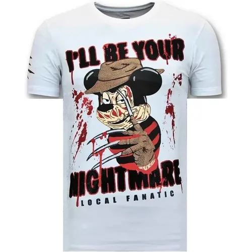 Luxuriöses Herren T-Shirt - Freddy Krueger - 11-6364W - Local Fanatic - Modalova