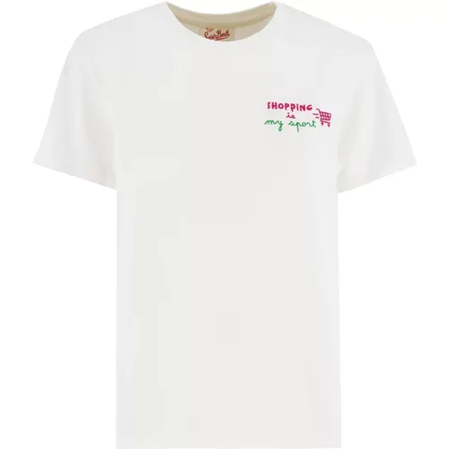 Besticktes Crew Neck T-shirt - MC2 Saint Barth - Modalova