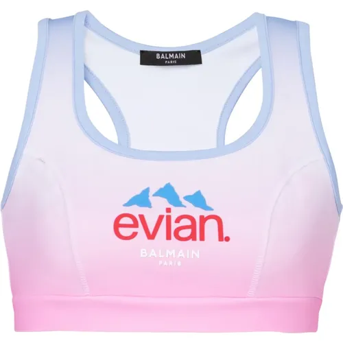 Evian Sport-BH , Damen, Größe: XS - Balmain - Modalova