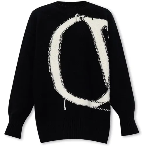 Monogrammierter Pullover Off White - Off White - Modalova