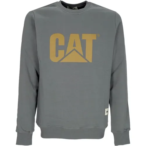 Logo Crewneck Sweatshirt , Herren, Größe: M - CAT - Modalova