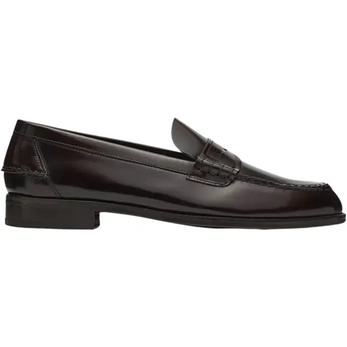 Schwarze Kalbsleder Liberty Band Loafers Mocasin Banda , Herren, Größe: 43 EU - Lottusse - Modalova