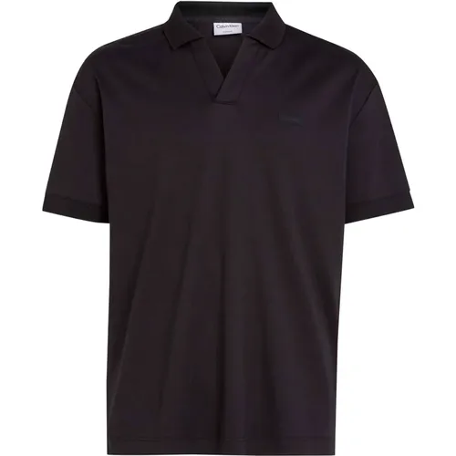 Baumwoll Polo Shirt , Herren, Größe: S - Calvin Klein - Modalova
