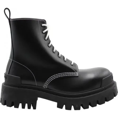 Strike Lace-up Boots , female, Sizes: 3 UK - Balenciaga - Modalova