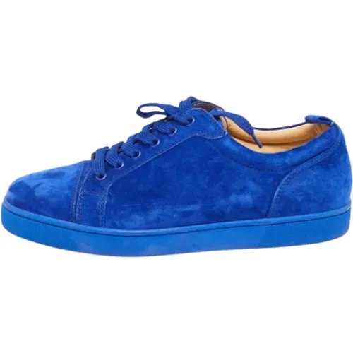 Pre-owned Suede sneakers , female, Sizes: 9 1/2 UK - Christian Louboutin Pre-owned - Modalova