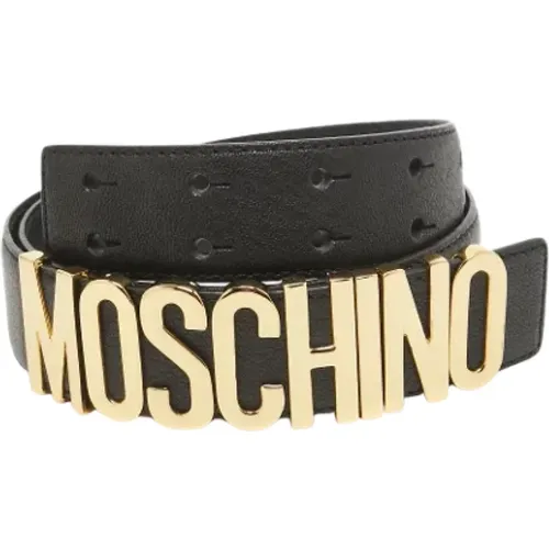 Pre-owned Leder grtel - Moschino Pre-Owned - Modalova