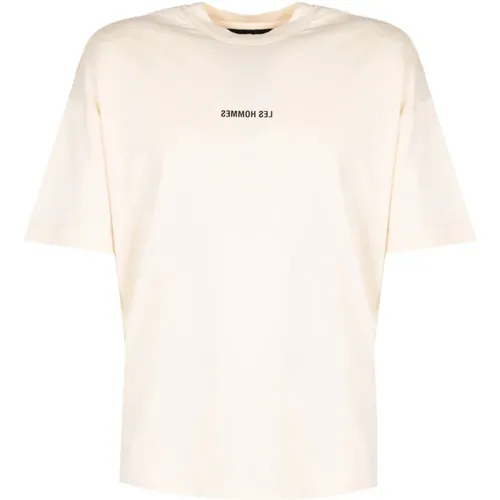 Casual Rundhals T-Shirt , Herren, Größe: 3XL - Les Hommes - Modalova